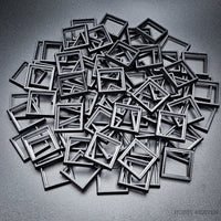 25–30mm Square Base Adapters | Injection Moulded | No Rebasing Required | Fits Popular Fantasy Miniatures