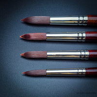 Pro Arte Acrylix Series 202 Round Brush – Synthetic Brush for Acrylic & Oil Painting