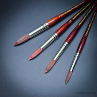 Pro Arte Acrylix Series 202 Round Brush – Synthetic Brush for Acrylic & Oil Painting