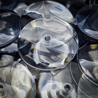 32mm Round Flying Clear Plastic Base