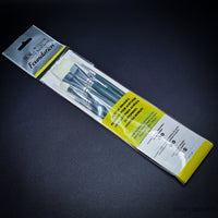 Winsor & Newton Foundation Acrylic Brush Set – 6-Pack (Round 3 & 6, Filbert 3 & 6, Flat 10 & 14)