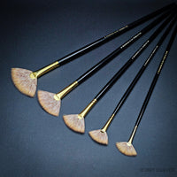 Rosemary & Co Eclipse Fan – Professional Synthetic Mongoose Fan Brushes