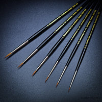 Rosemary & Co Serie 33 Deluxe Miniature Brush Set of 6pcs (Sizes 3/0, 2/0 0, 1, 2, 3)