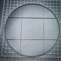 200mm Round Plain 3d Printed Plastic Bases