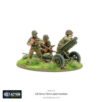 Bolt Action US Army 75mm Howitzer Metal Warlord Games