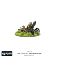 Bolt Action USMC 75mm pack howitzer light artillery Warlord Games