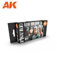 Ak Interactive Flesh And Skin Colors 3g Figure Paint Set AK11621 - Hobby Heaven