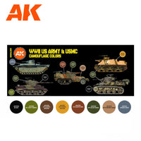 AK Interactive Us.Army & Usmc Camouflage Colors 3G Paints Set AFV AK11668 - Hobby Heaven