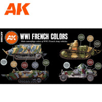 AK Interactive WWI French Colors 3G Paints Set AFV AK11659 - Hobby Heaven