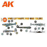 AK Interactive WWII Luftwaffe Mid-War Colors SET 3G AK11717 - Hobby Heaven
