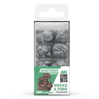 AK Interactive Basing Bits — 3D-Printed Resin Base Accessories
