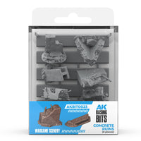 AK Interactive Basing Bits — 3D-Printed Resin Base Accessories