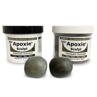 Two jars of Aves Apoxie Sculpt 1lb Natural epoxy modelling compound side by side