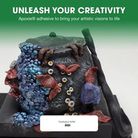 Artist example made with Aves Studio Apoxie Sculpt Black showing a detailed decorative sculpted piece by featured artist Abi