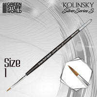 Silver Series S Kolinsky Brushes – Short Hair Precision Range