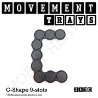 28mm Movement Trays for Tabletop Games | Wargaming | Full Range