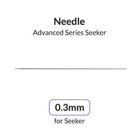 Gaahleri 0.3mm replacement needle for Advanced Series Seeker Airbrush full length side view on white background