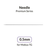 Gaahleri 0.5mm needle for Mobius TG Premium Series on white background with size label - Hobby Heaven