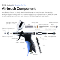 Gaahleri Swallowtail Barbatos Rex airbrush parts diagram and components
