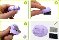 Moulding process with Green Stuff World Blue Silicone Putty showing fast curing results