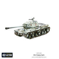 Soviet IS-2 heavy tank miniature with thick armor and powerful 122mm gun