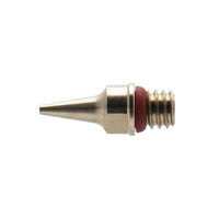Iwata N3 0.35mm nozzle IWN-0803 with factory-fitted o-ring showing bore and thread