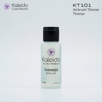 Kaleido Colorworks KT101 airbrush thinner 60ml bottle front view on light background with branding
