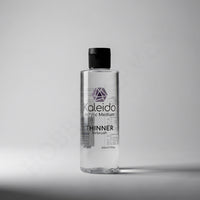 Kaleido Colorworks KT201 airbrush thinner 210ml bottle studio product shot on grey background