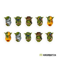 Kromlech Orc Tank Hunters Heads (10) KRCB384 - Hobby Heaven