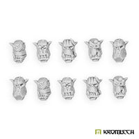 Kromlech Orc Tank Hunters Heads (10) KRCB384 - Hobby Heaven