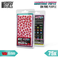 Green Stuff World Martian Fluor Tufts 6 mm – Neon Alien Grass Range (Choose Colour) – 75 Self-Adhesive Tufts