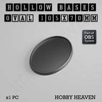 Hollow Bases Range - Wargaming 3d Printed Bases (OBS System)
