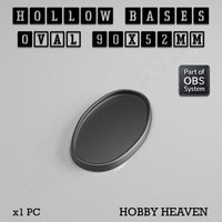 Hollow Bases Range - Wargaming 3d Printed Bases (OBS System)
