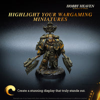 Painted 40mm round base with detailed terrain and infantry miniatures - showcasing basing techniques and model integration