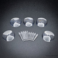 32mm Round Flying Clear Plastic Base