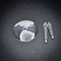 32mm Round Flying Clear Plastic Base