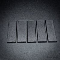 60x20mm Rectangle Plain Plastic Bases 3d Print