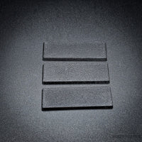 60x20mm Rectangle Plain Plastic Bases 3d Print