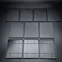 100x75mm Rectangle Plain Plastic Bases 3d Print