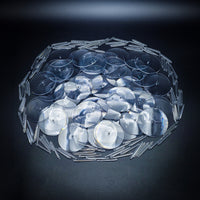 60mm Round Flying Bases – Clear Plastic Stands for Sci-Fi & Fantasy Wargaming Miniatures