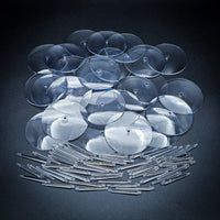 60mm Round Flying Bases – Clear Plastic Stands for Sci-Fi & Fantasy Wargaming Miniatures