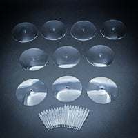 60mm Round Flying Bases – Clear Plastic Stands for Sci-Fi & Fantasy Wargaming Miniatures