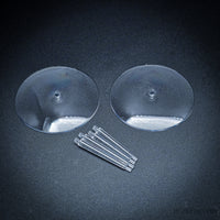 60mm Round Flying Bases – Clear Plastic Stands for Sci-Fi & Fantasy Wargaming Miniatures