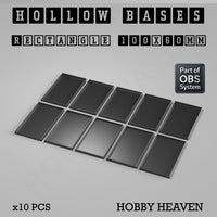 Hollow Bases Range - Wargaming 3d Printed Bases (OBS System)