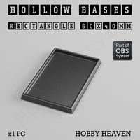 Hollow Bases Range - Wargaming 3d Printed Bases (OBS System)