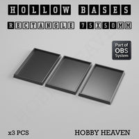 Hollow Bases Range - Wargaming 3d Printed Bases (OBS System)