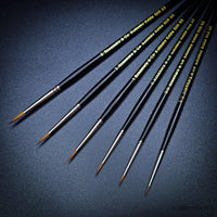 Rosemary & Co Serie 33 Deluxe Miniature Brush Set of 6pcs (Sizes 3/0, 2/0 0, 1, 2, 3) - Hobby Heaven