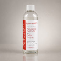 Rosemary & Co plant-based brush cleaner and conditioner 250ml bottle with red and white label