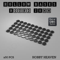 Hollow Bases Range - Wargaming 3d Printed Bases (OBS System)
