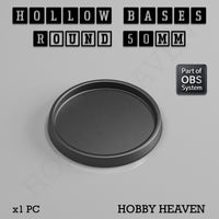 Hollow Bases Range - Wargaming 3d Printed Bases (OBS System)